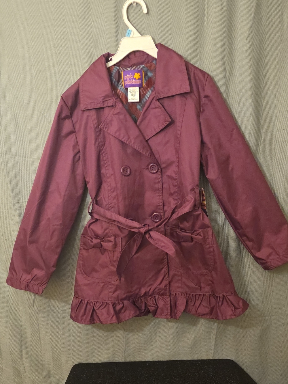 Pink Platinum Purple Label Girls Jacket Tag